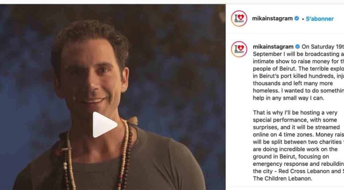 Un concert "intime" de Mika en faveur des victimes de l'explosion du port de Beyrouth
