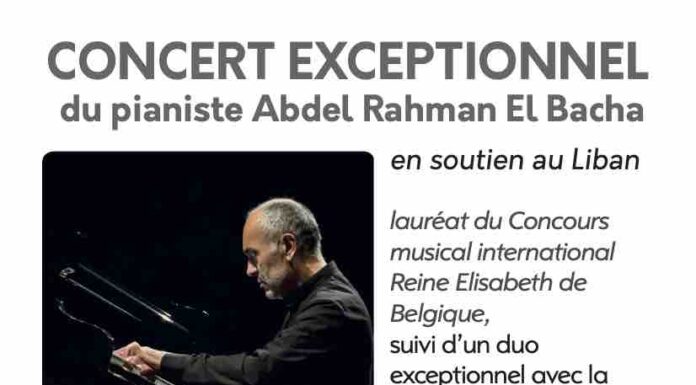 Concert exceptionnel de Abdel Rahman el Bacha le Samedi 29 août à 20h00 dans les magnifiques jardins de la Mairie de Gordes en soutien au Liban
