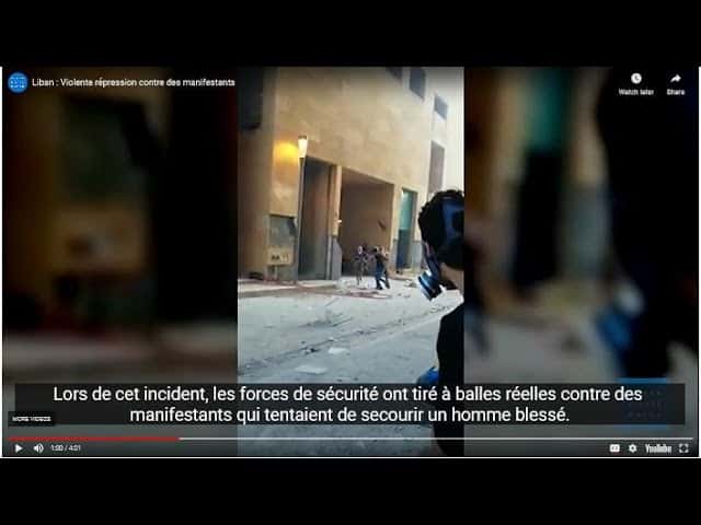 Liban : Recours à la force létale contre des manifestants (Human Rights Watch)