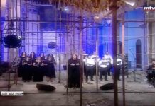 Un concert pour redonner l’espoir après l’explosion du port de Beyrouth Le concert pour redonner l'espoir après l'explosion du port de Beyrouth. Capture d'écran de la MTV Lebanon