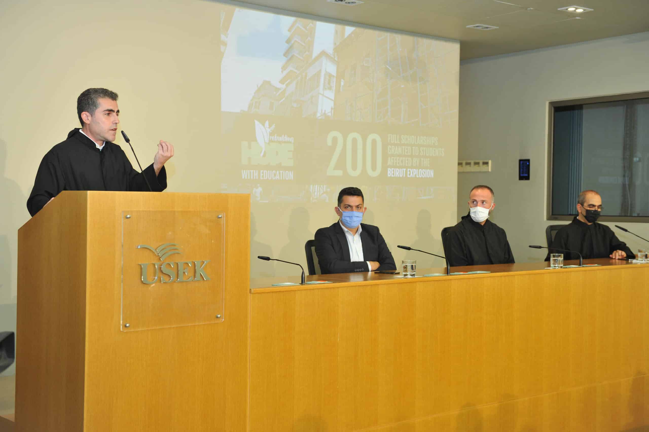 USEK Grants 200 Full Scholarships to Victims of Beirut Explosion USEK Grants 200 Full Scholarships to Victims of Beirut Explosion