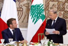 Aoun devant Macron se prononce une nouvelle fois pour un État laïc Aoun devant Macron se prononce une nouvelle fois pour un État laïc