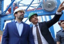 L'ancien premier ministre Saad Hariri en compagnie de l'ancien directeur du port de Beyrouth Hassan Koraytem, le 6 septembre 2020. Crédit photo: Dalati & Nohra