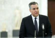 Le Premier Ministre Mustapha Adib lors sa nomination. Crédit Photo: Dalati & Nohra