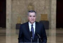 Le premier ministre désigné Mustapha Adib depuis le Palais de Baada. Crédit Photo: Dalati & Nohra.