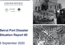 Nouveau rapport hebdomadaire concernant l’explosion du Port de Beyrouth Nouveau rapport hebdomadaire concernant l'explosion du Port de Beyrouth
