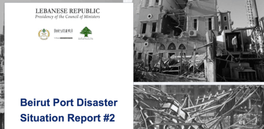 Nouveau rapport hebdomadaire concernant l'explosion du Port de Beyrouth