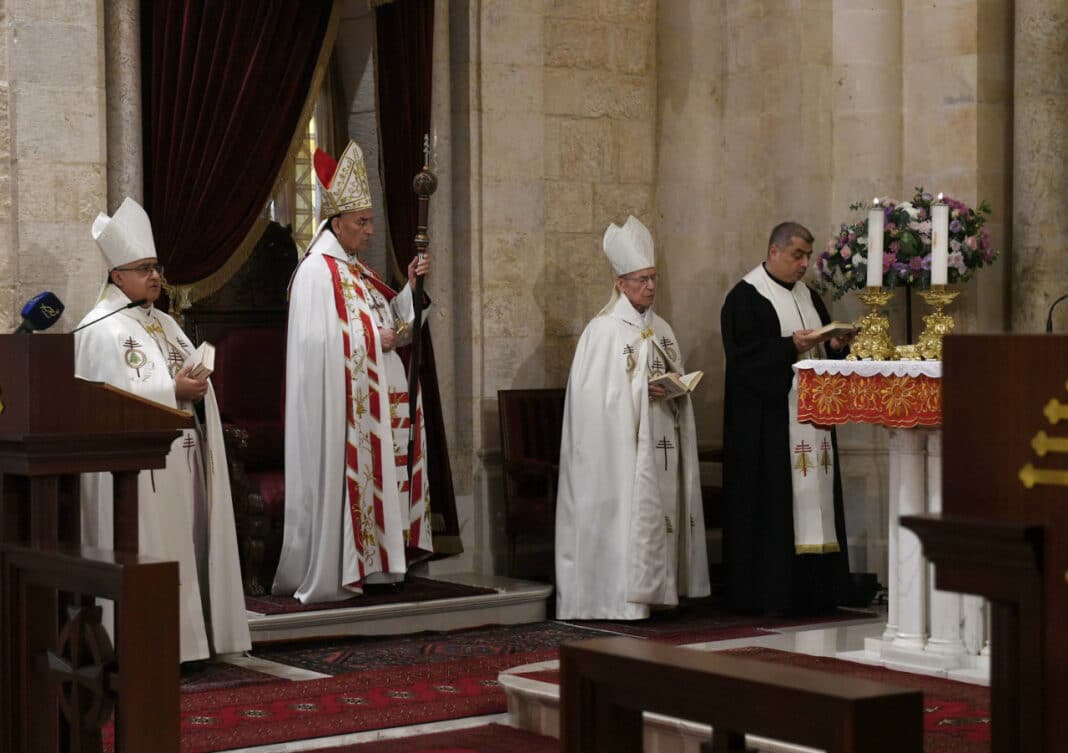 Le patriarche Béchara Boutros Rahi à l'occasion du sermon dominical du 25 octobre 2020. Crédit Photo NNA