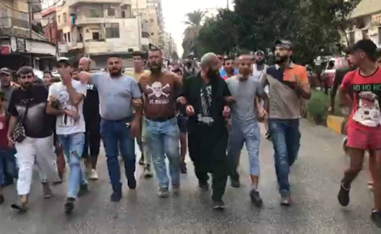 Une manifestation d'islamistes à Tripoli contre les caricatures de Charlie Hebdo, le 24 octobre 2020. Crédit Photo: NNA