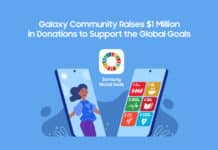 La communauté Samsung Galaxy a collecté 1 million de dollars pour soutenir les objectifs mondiaux