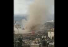 Une tornade ravage le port de Beyrouth