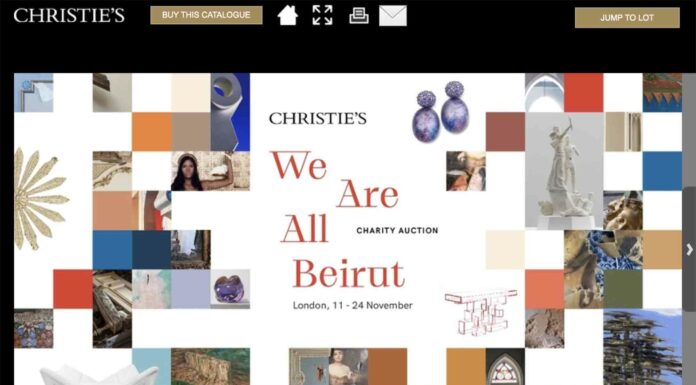 Une vente aux enchères prestigieuse au bénéfice de la reconstruction de Beyrouth