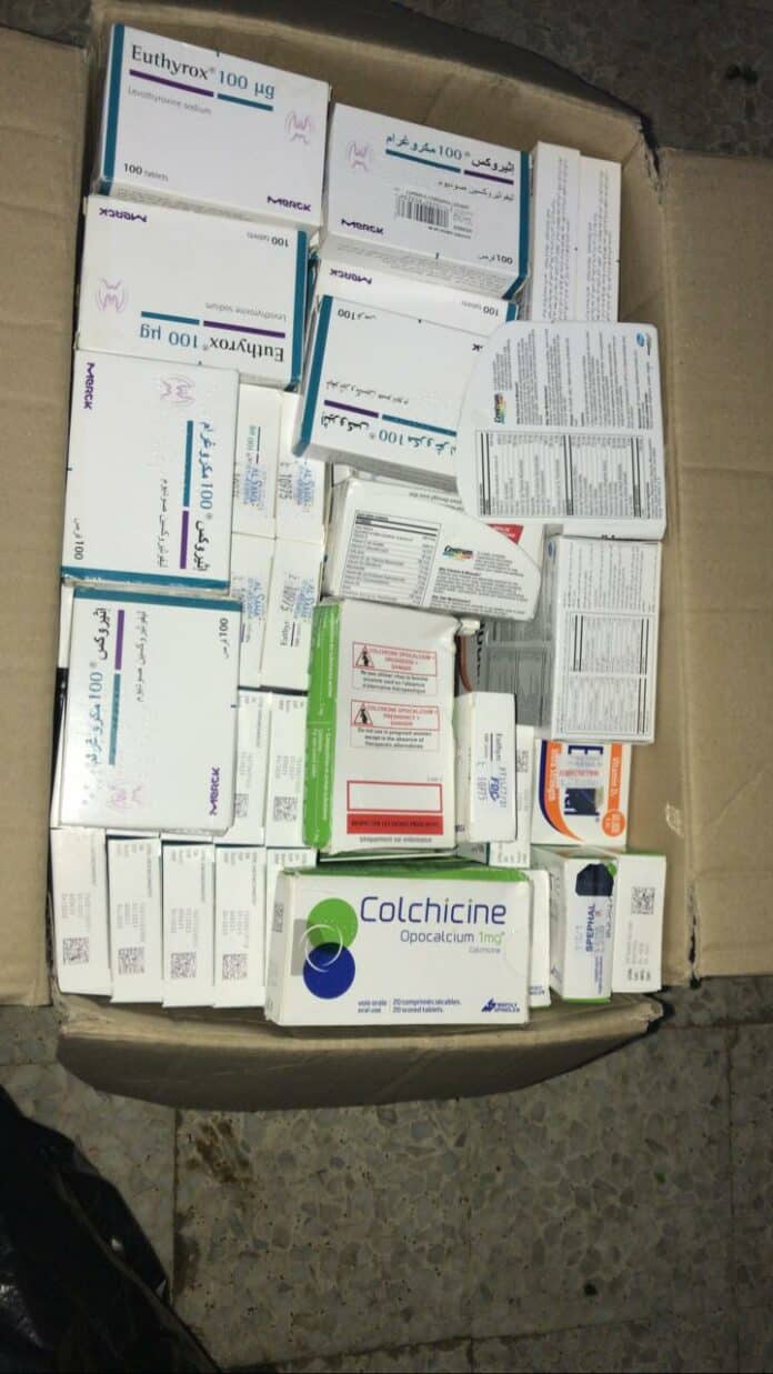 Liban/Crise/Contrebande: Quand un magasin de légumes est perquisitionné à cause de la présence d’une grande quantité de médicaments dans les lieux.