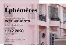 Inauguration à BEyt de l’exposition photo Ephémères de Marie-Noëlle Fattal, Beyrouth, le 17 Décembre 2020