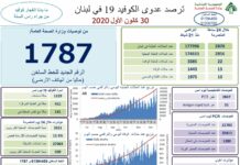 Liban/Coronavirus: 2878 cas et 13 décès en 24 heures Liban/Coronavirus: 2878 cas et 13 décès en 24 heures