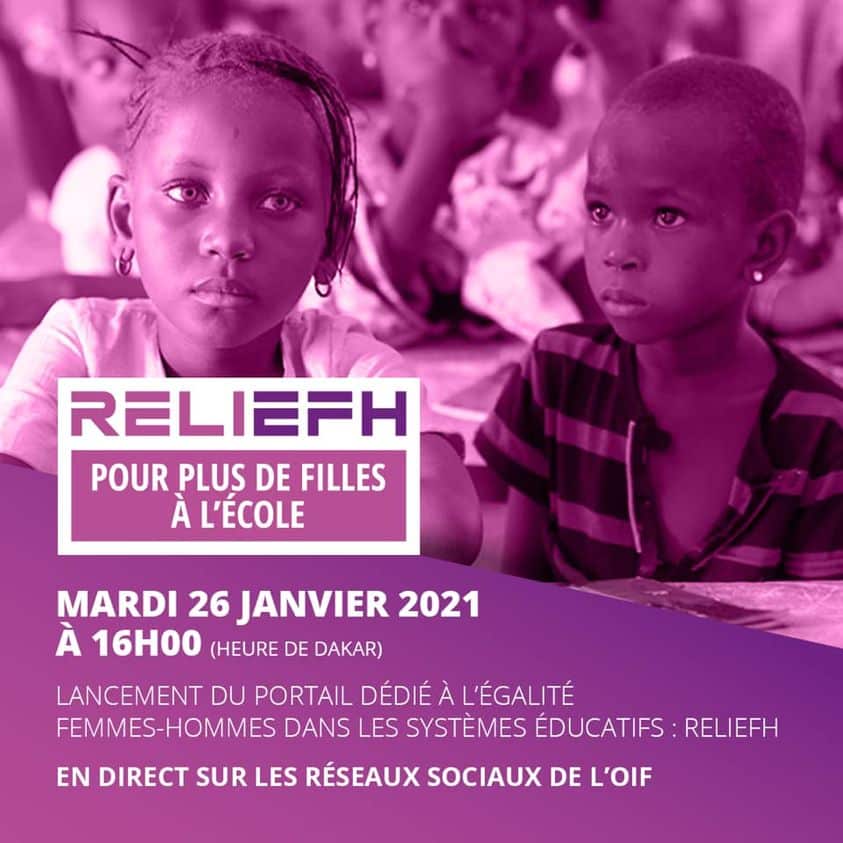 La Francophonie se dote d’un portail dédié à l’égalité Femme-Homme dans les systèmes éducatifs : RELIEFH