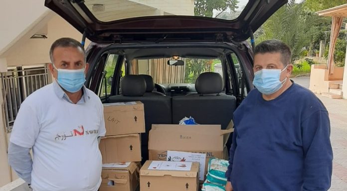 L’Association Nawraj, en coopération avec COLIF, a distribué du lait pour nourrissons et des couches
