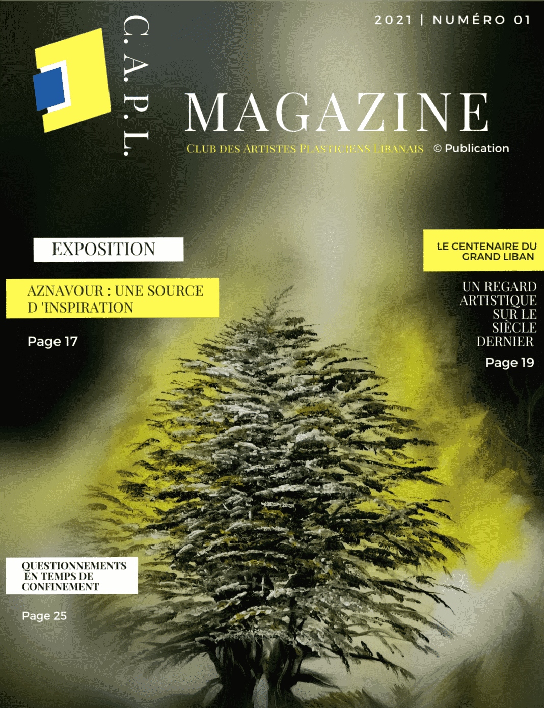 Première édition du Magazine du Club des Artistes Plasticiens Libanais