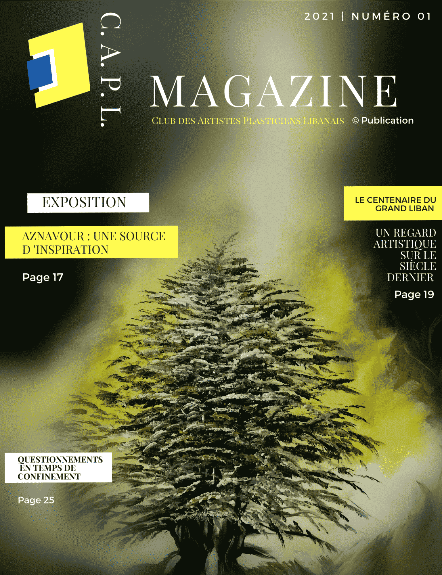 Première édition du Magazine du Club des Artistes Plasticiens Libanais