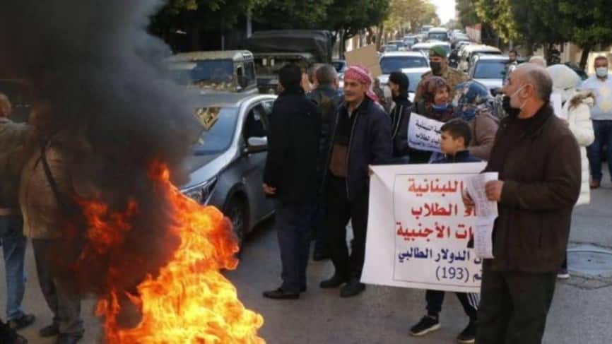 Manifestations à Tripoli et trafic routier difficile à Jal el Dib