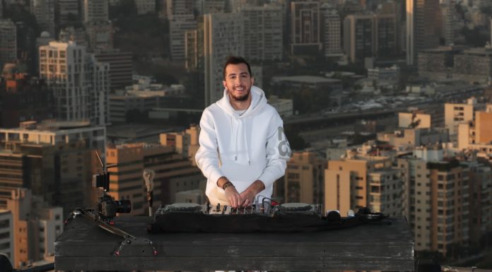 “ANTHONY ABOU ANTOUN CONNECTS THE WORLD WITH LEBANON THROUGH MUSIC ON ONE OF THE HIGHEST TOWERS IN BEIRUT”