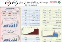 Liban/Coronavirus: 43 décès et 2500 cas ce vendredi 9 avril
