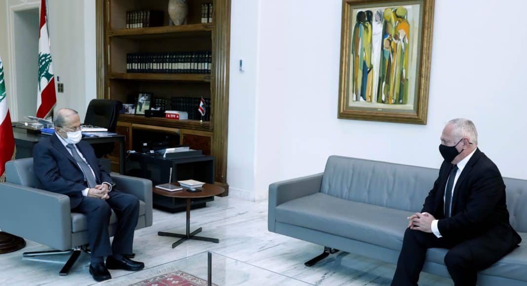 La réunion entre le président de la république et l'ambassadeur d'arménie au Liban. Crédit Photo: Dalati & Nohra