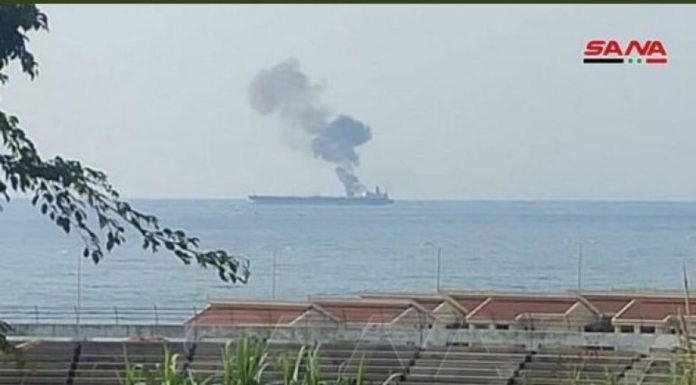 Drone attacks tanker off Syrian coast from Lebanon