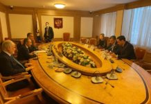 Gébran Bassil depuis Moscou. Source Photo: Twitter