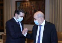Saad Hariri, isolé tant localement que sur le plan international Jean-Yves Le Drian: "les dirigeants libanais semblent incapables de trouver une solution à la crise qu'ils ont provoquée".
