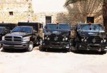 Judge Ghada Aoun searches a cash transport company