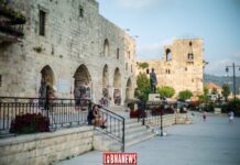 La place principale de Deir el Qamar