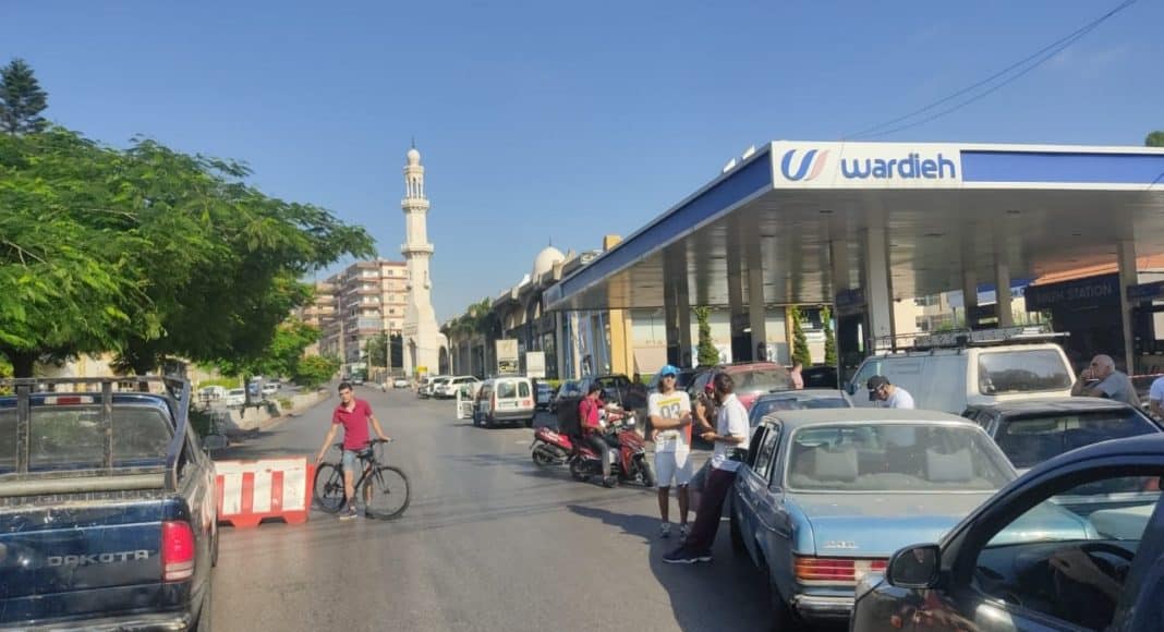 L'axe Jezzine Saïda interrompu à la circulation. Crédit Photo: NNA