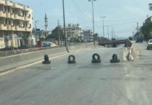 قطع طرق كثيرة في شمال لبنان