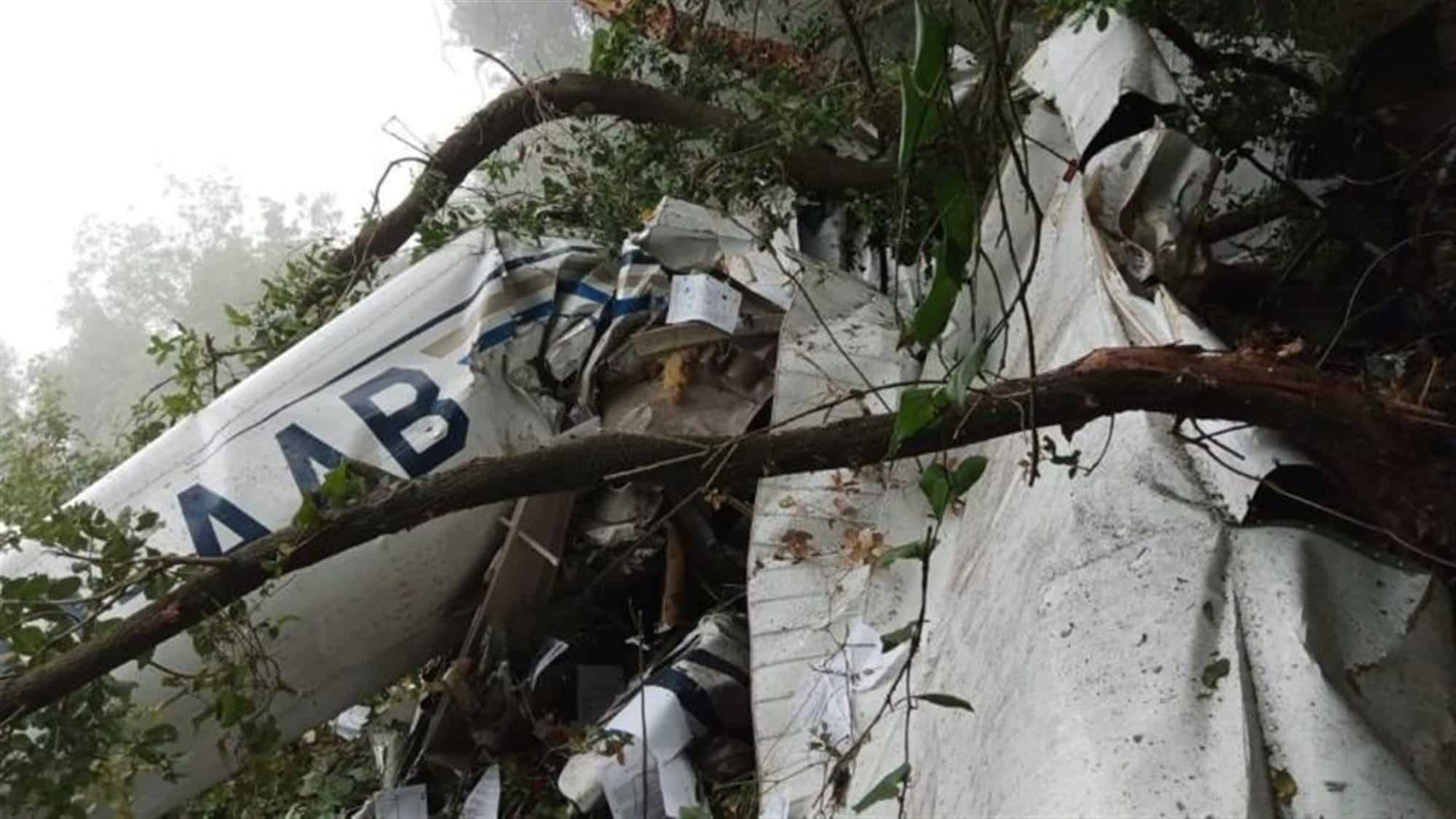 Tourist plane crashes in Ghosta forest Tourist plane crashes in Ghosta forest