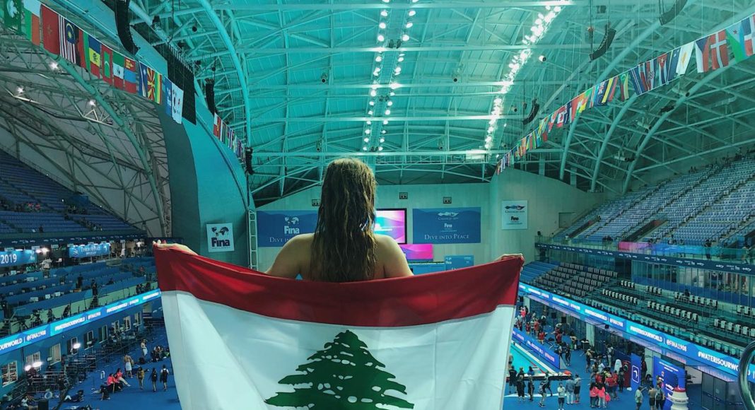 Swimmer Marie Khoury. Photo source: Facebook