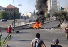 Crise: Des routes coupées à Saïda Crise: Des routes coupées à Saïda