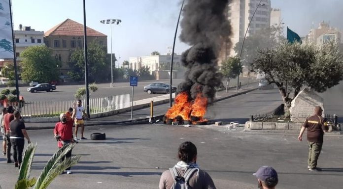 Crise: Des routes coupées à Saïda