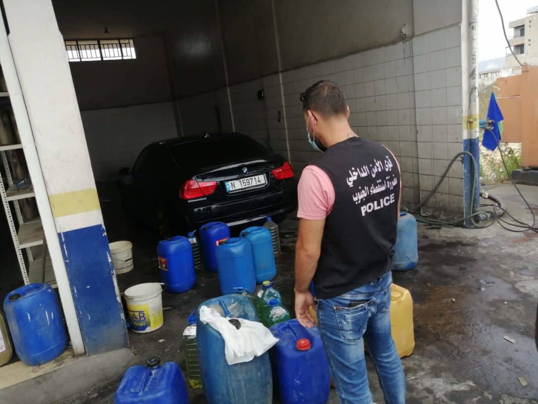ضبط كمية كبيرة من البنزين في جنوب لبنان