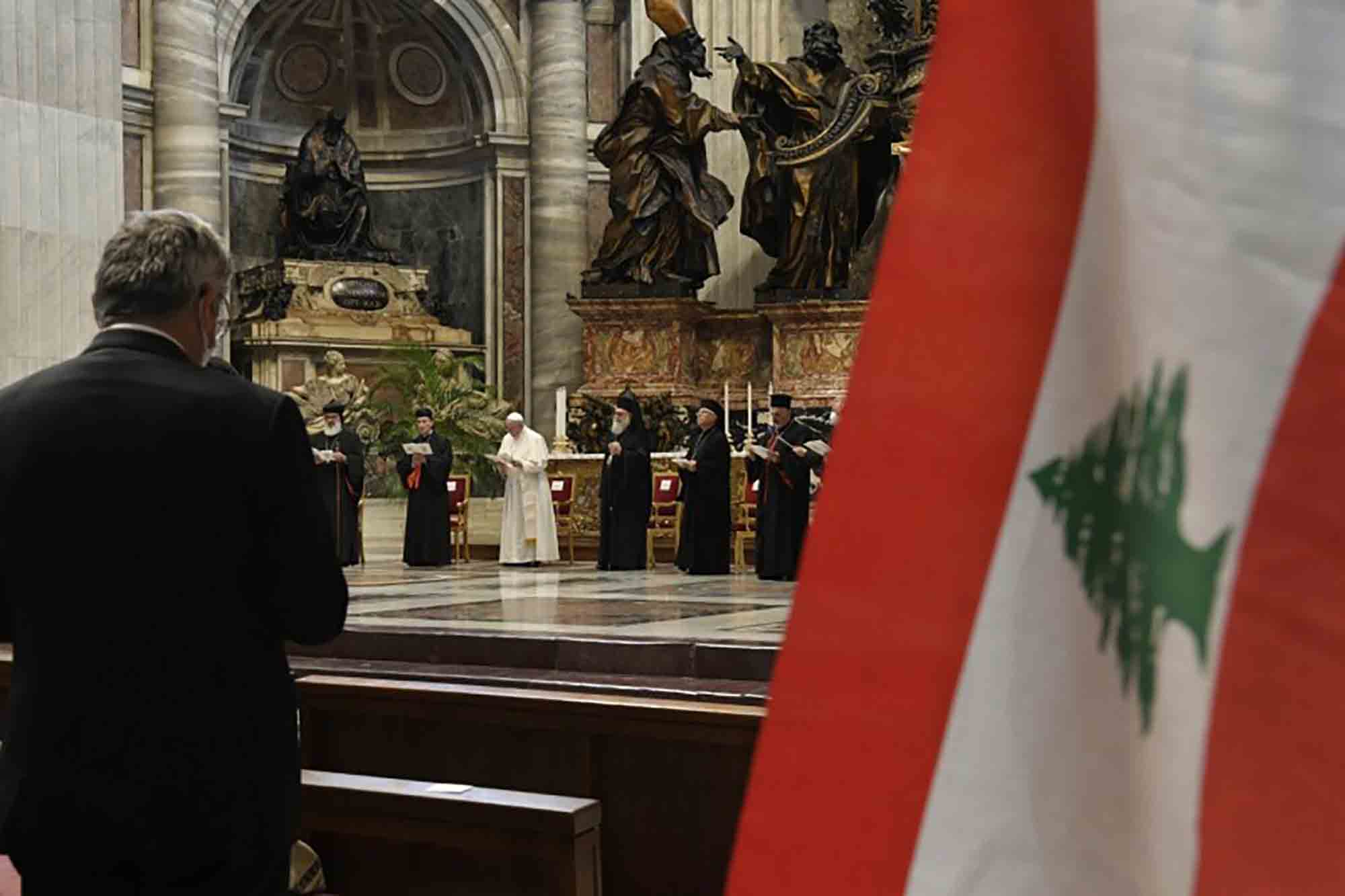 Le Pape François lors de la journée de prière consacrée au Liban, le 1er juillet 2021. Crédit Photo: Vatican.va