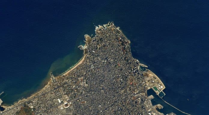 Une photo de Beyrouth prise depuis l'ISS par Thomas Pesquet