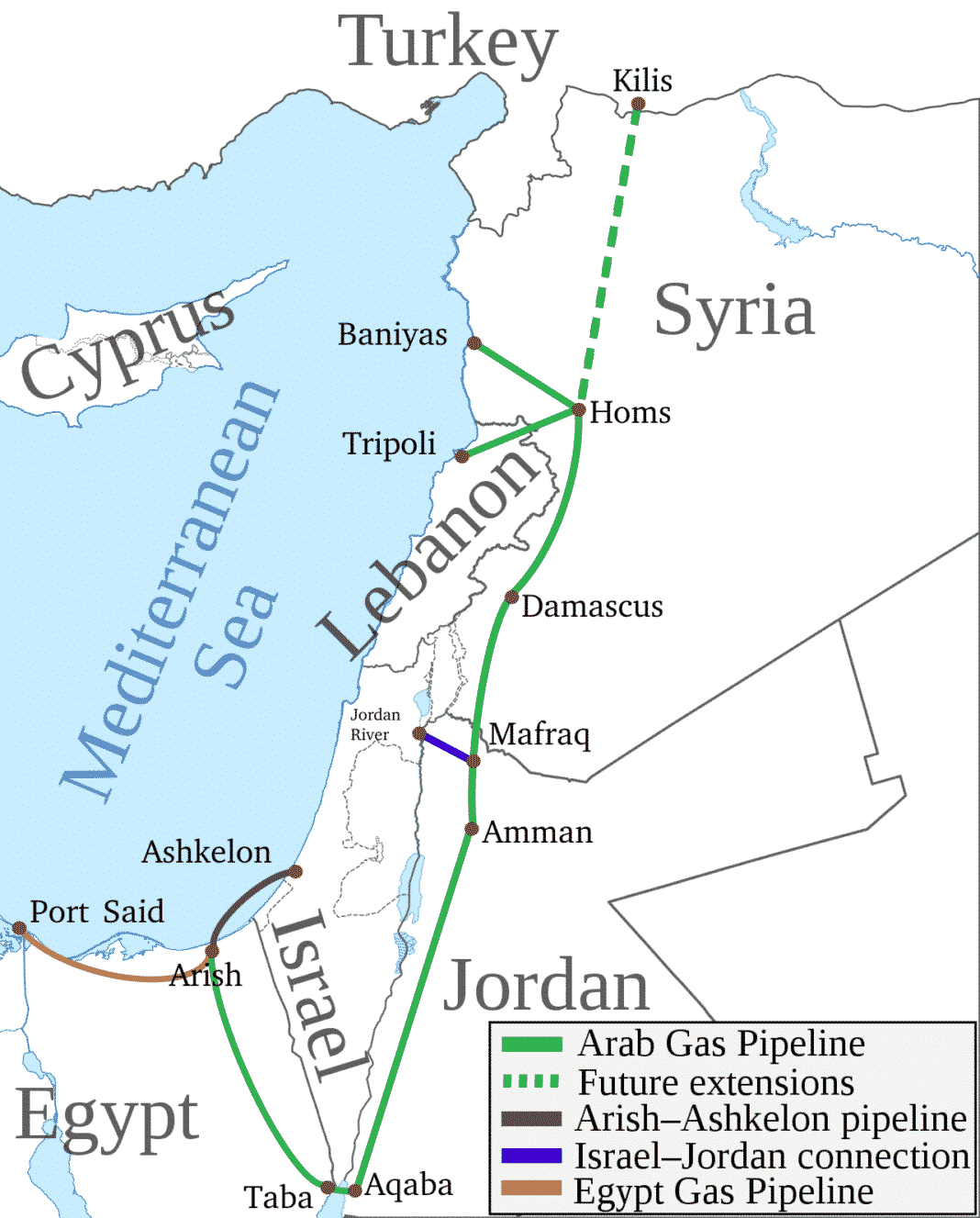 Un délai de seulement 1 semaine de réparation du gazoduc arabe en Syrie et au Liban
