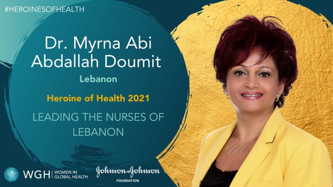 Beyond Applause: Heroines of Health 2021, Lebanon’s Dr. Myrna Abi Abdallah Doumit PhD, Recognized as a Heroine of Health at Women in Global Health Gala