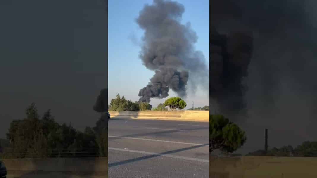 Une citerne de l'Armée Libanaise prend feu dans la centrale de Zahrani