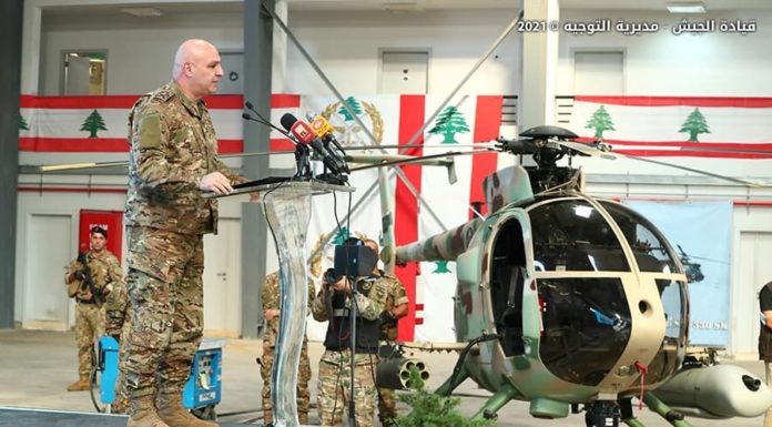 Les Etats-Unis offrent 6 hélicoptères d'attaque à l'Armée Libanaise
