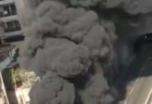Beirut: Bus catches fire inside Salim Salam tunnel Beirut: Bus catches fire inside Salim Salam tunnel