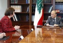 Des élections législatives en temps et en heure, réitère le Président Aoun face à Joanna Wronecka