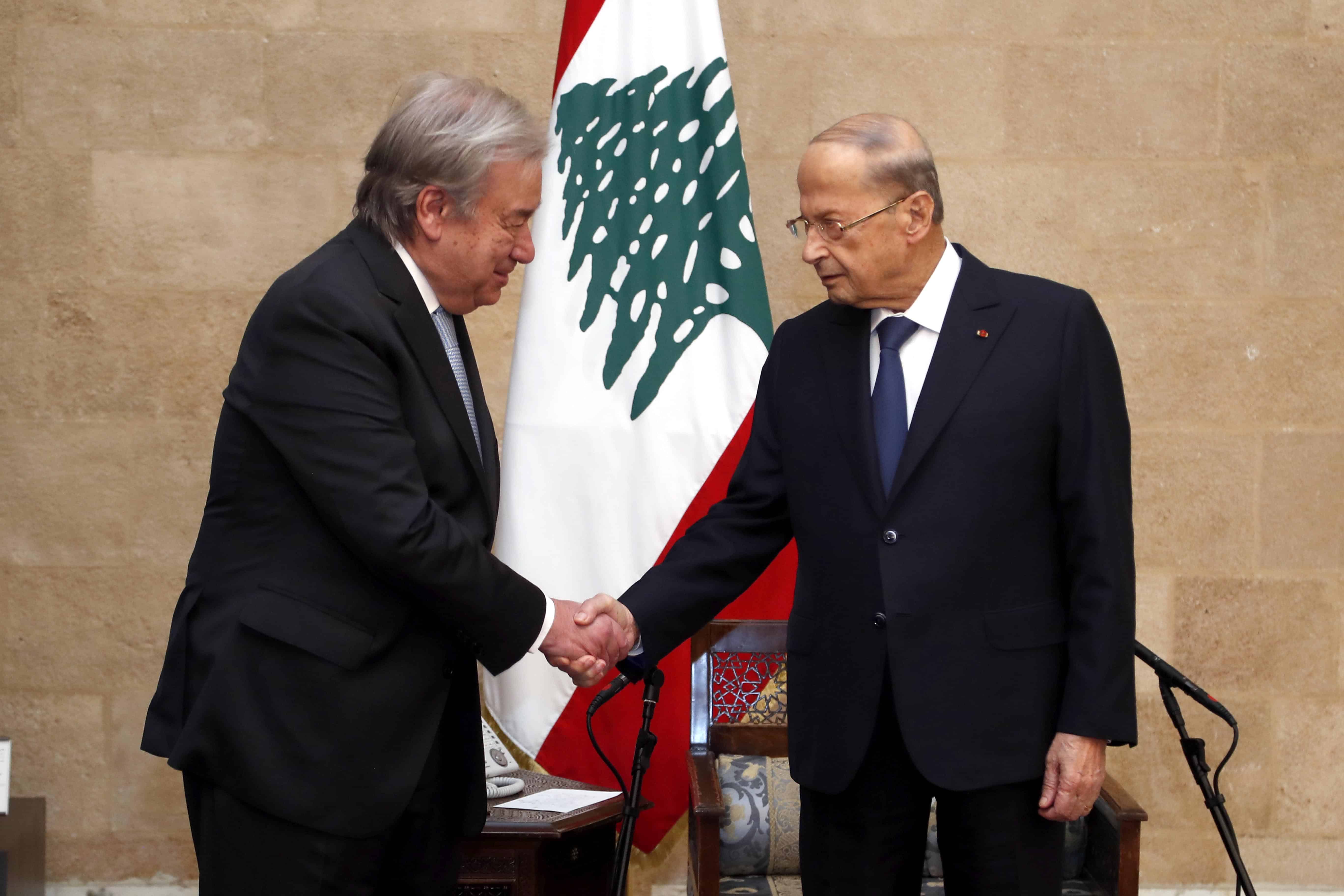 Le secrétaire de l'ONU appelle à la solidarité avec le Liban
