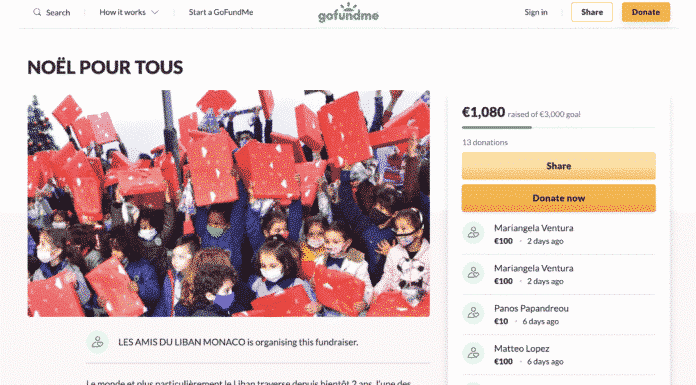 Une association monégasque lance une cagnotte pour gâter les enfants Libanais à Noël