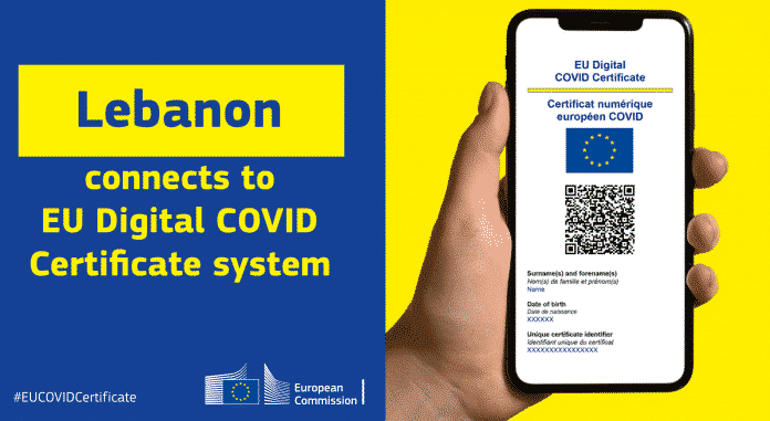 Le Liban connecté au système européen de certification de vaccination COVID